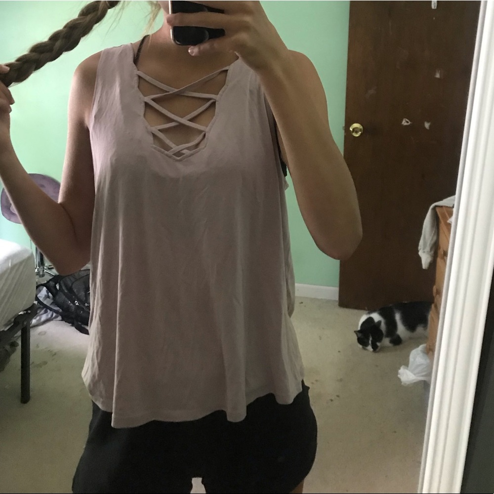 Soft and sexy pink tank